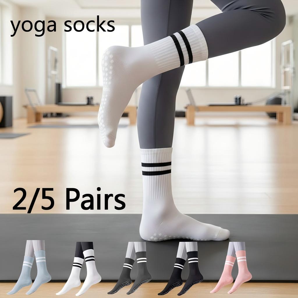 Pilates Yoga Outfit - Women Non Slip Yoga Socks, Grippy
