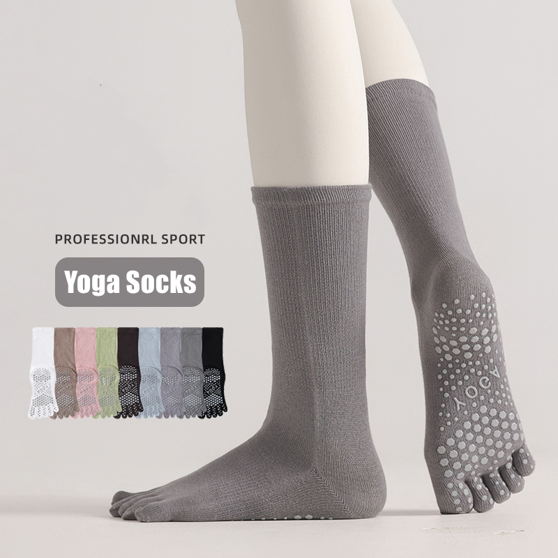 Pilates & Yoga Elastic Band - 1 Pairs Woman Yoga Socks Candy