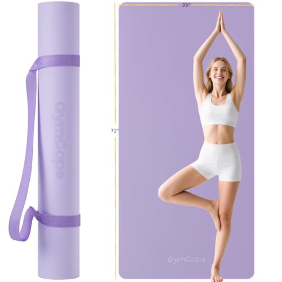 Pilates Yoga Or Gym - Extra Large Yoga Mat 72x48 or