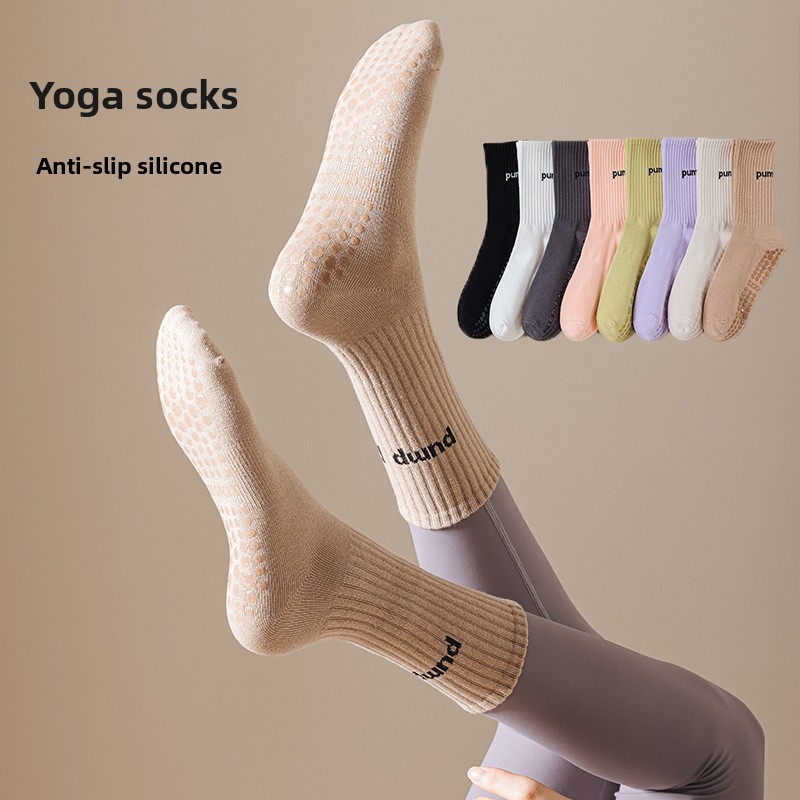 Women Mid Tube Yoga Socks Anti - Pilates Yoga Youtube reseña y precio