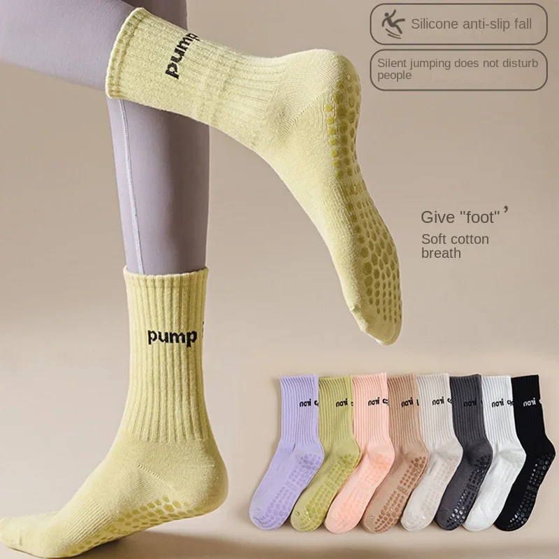 Women Mid Tube Yoga Socks Anti - Pilates Yoga Youtube reseña y precio