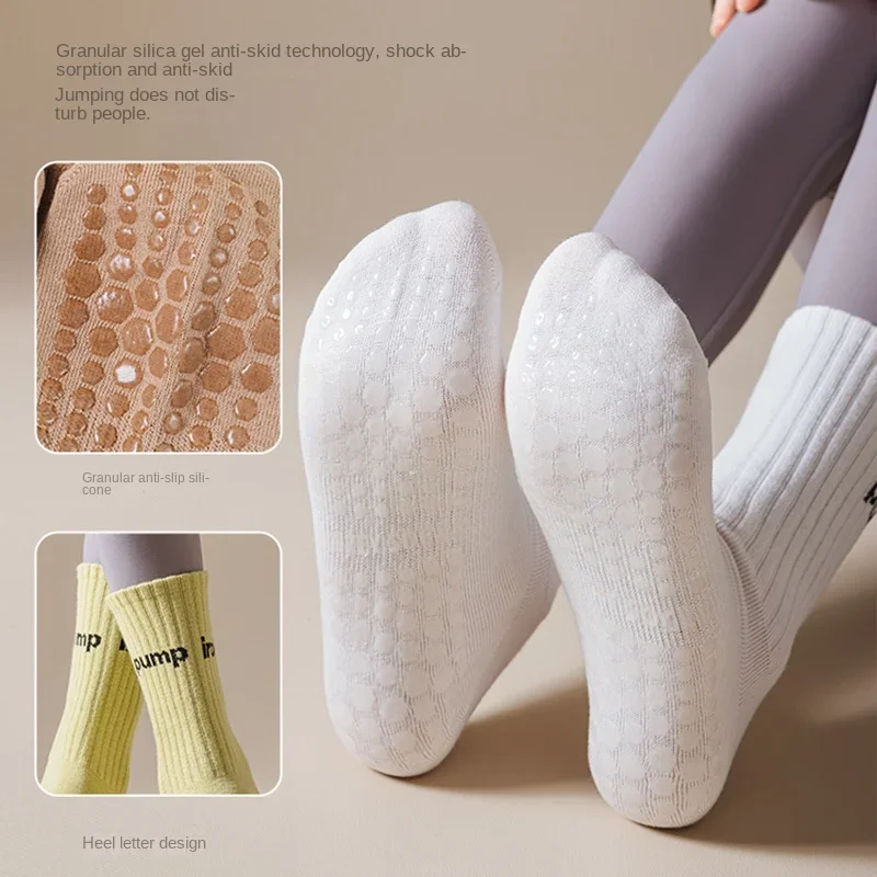 Women Mid Tube Yoga Socks Anti - Pilates Yoga Youtube reseña y precio