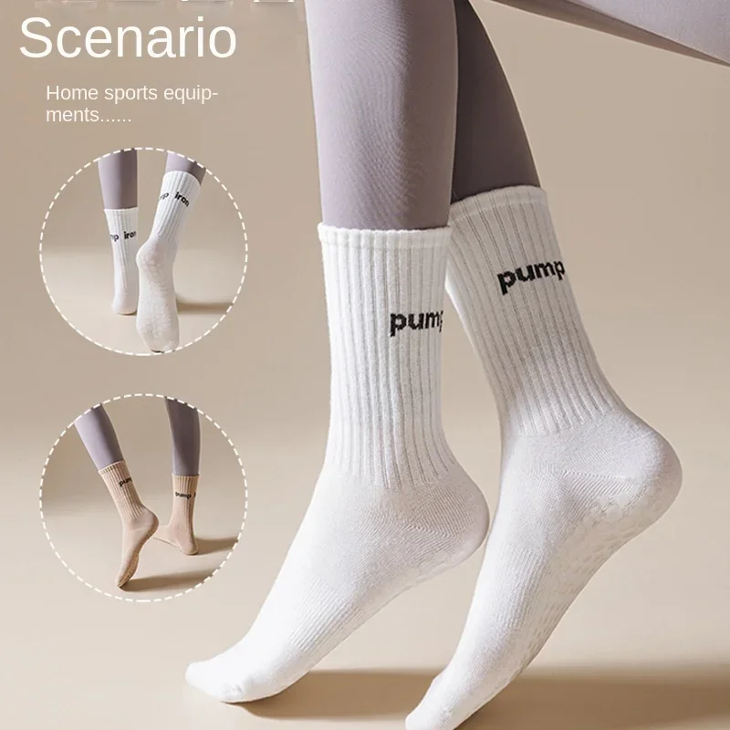 Women Mid Tube Yoga Socks Anti - Pilates Yoga Youtube reseña y precio