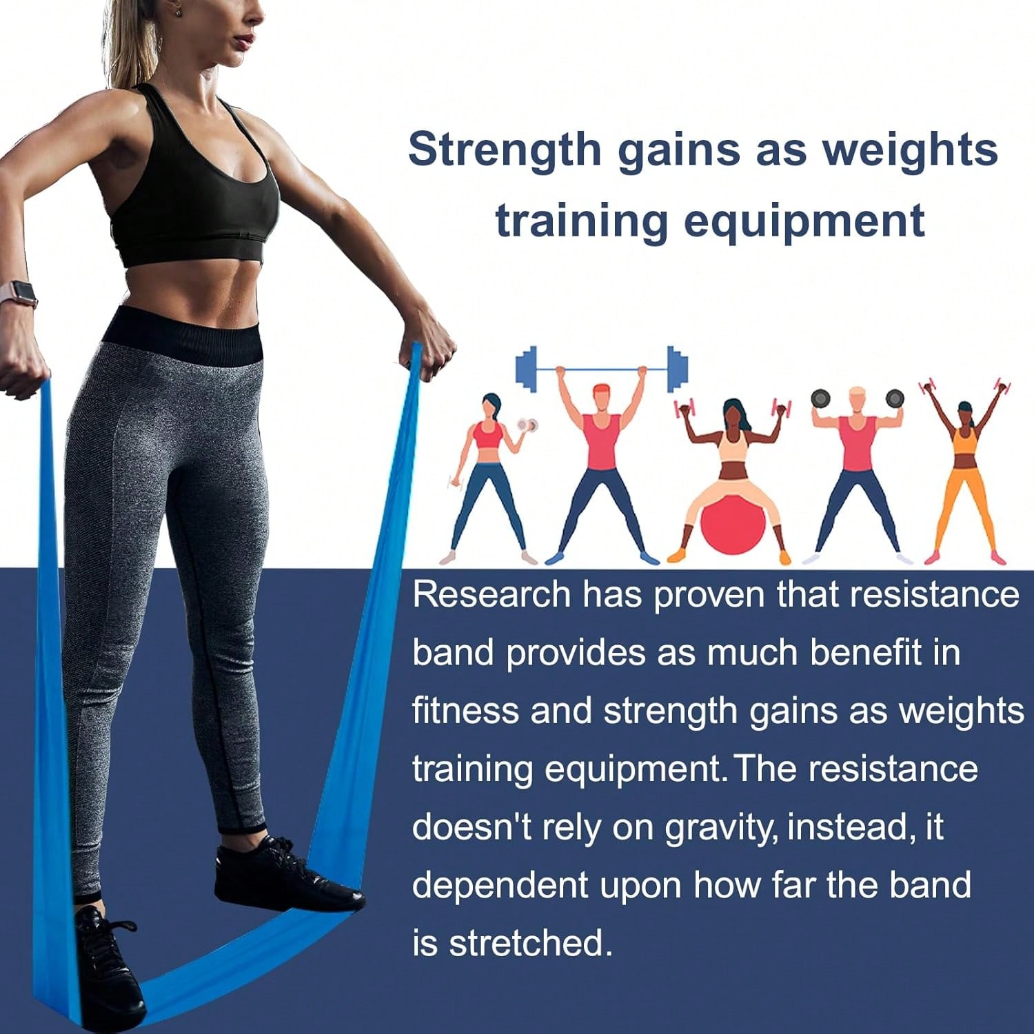 AZURELIFE Resistance Bands, Pr - Pilates Yoga Or Gym reseña y precio