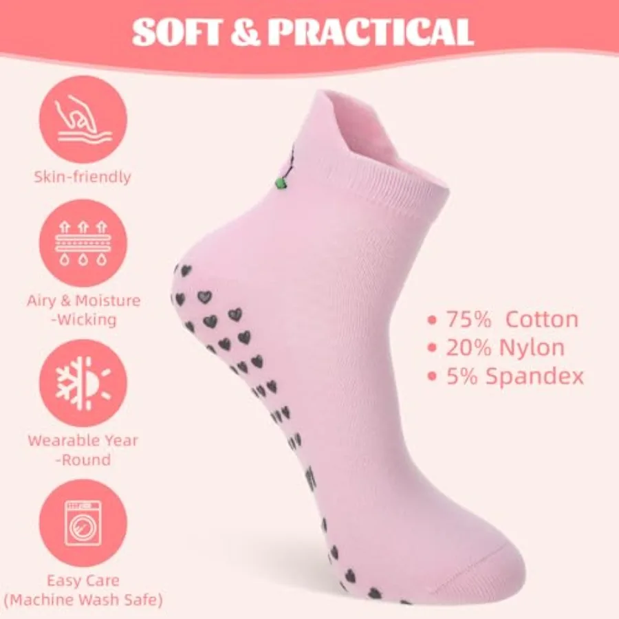 6 Pairs Pilates Socks with Gri - Pilates Yoga Ballet reseña y precio