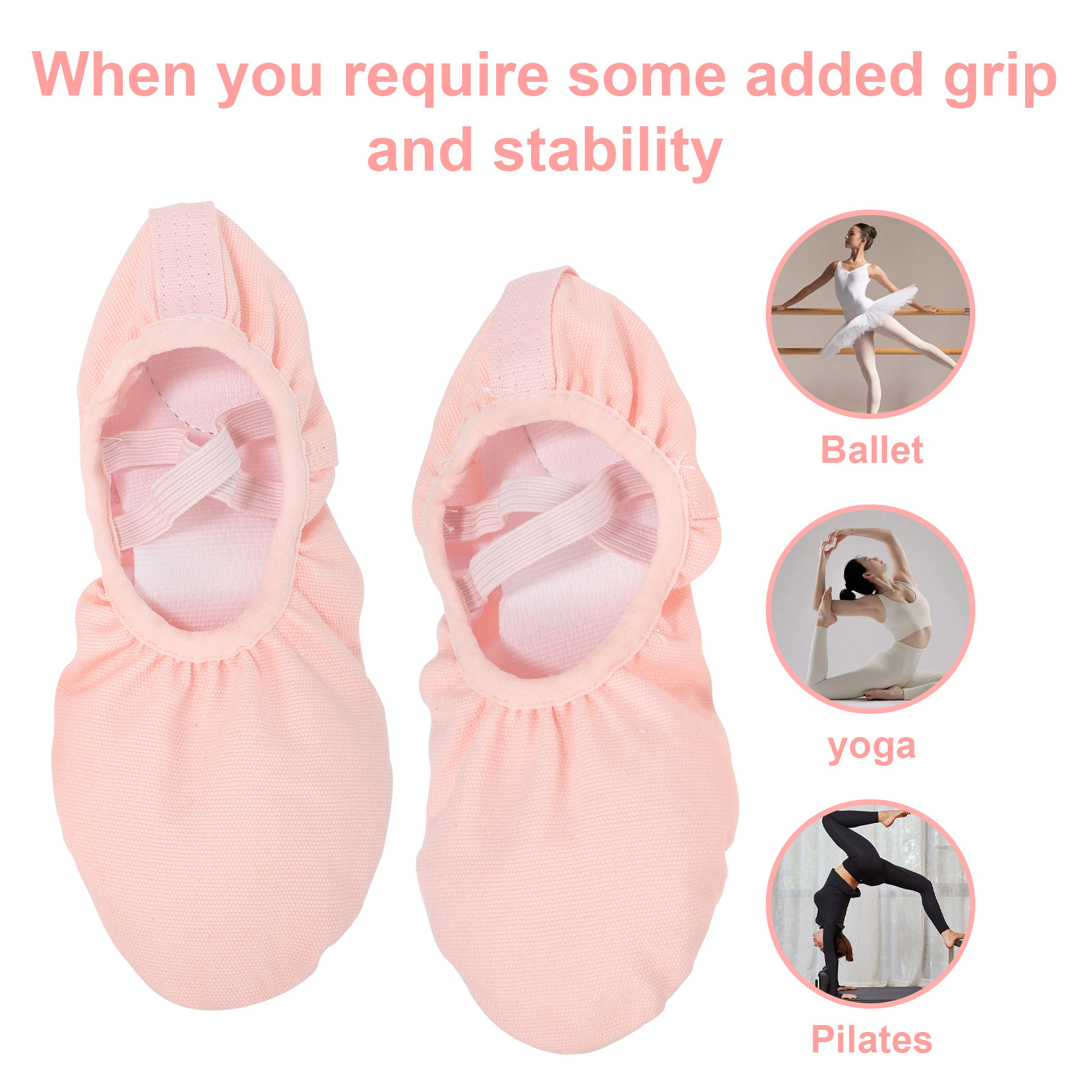 1Pair Ballet Shoes for Girls T - Pilates Yoga Ballet reseña y precio
