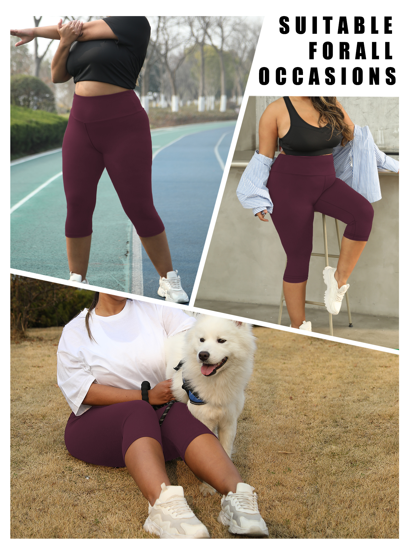 Plus Size Women's High Waisted - Pilates Yoga Outfit reseña y precio
