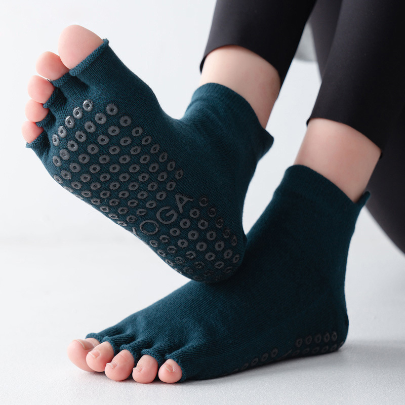 Yoga Socks Half Toe Anti-Slip  - Pilates Yoga Ballet reseña y precio