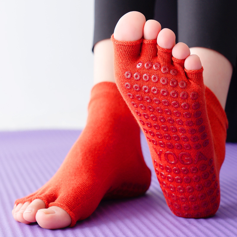 Yoga Socks Half Toe Anti-Slip  - Pilates Yoga Ballet reseña y precio