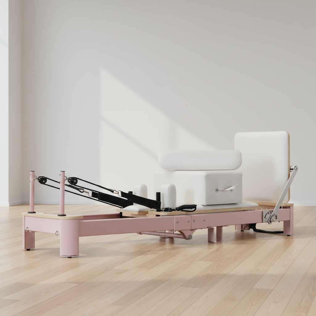Pink Foldable Pilates Machine  - Pilates Yoga Or Gym reseña y precio