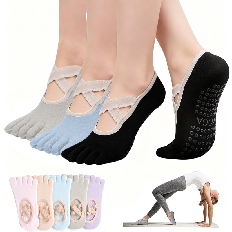 Ladies Non-Slip Pilates Socks  - Pilates Yoga Ballet reseña y precio