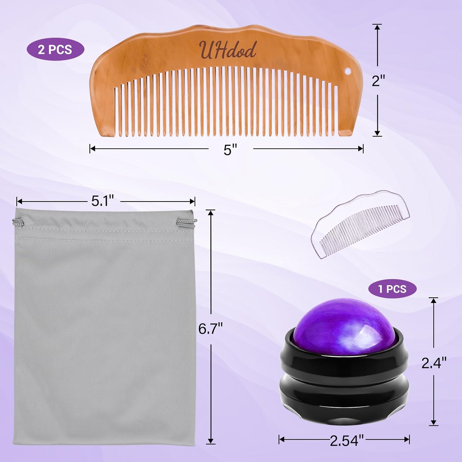 Wooden Labor Comb & Massage Ro - Acupressure Ball Set reseña y precio