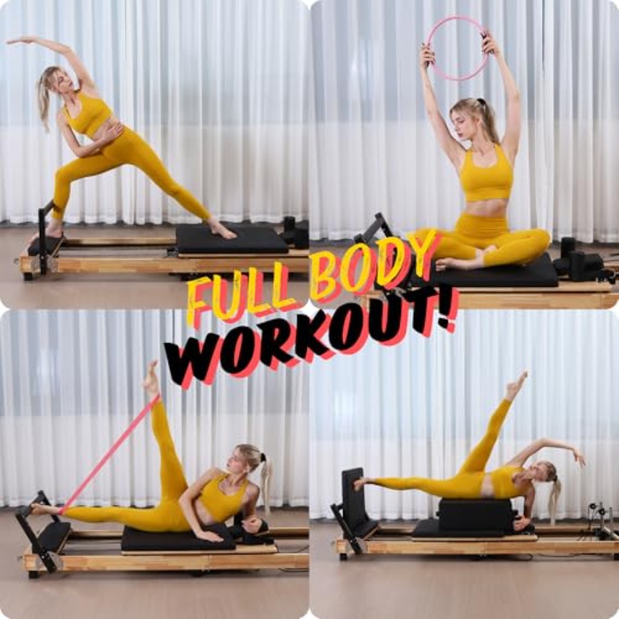 MAX4.0 Pilates Reformer Wood H - Pilates Yoga Resistance Ring reseña y precio