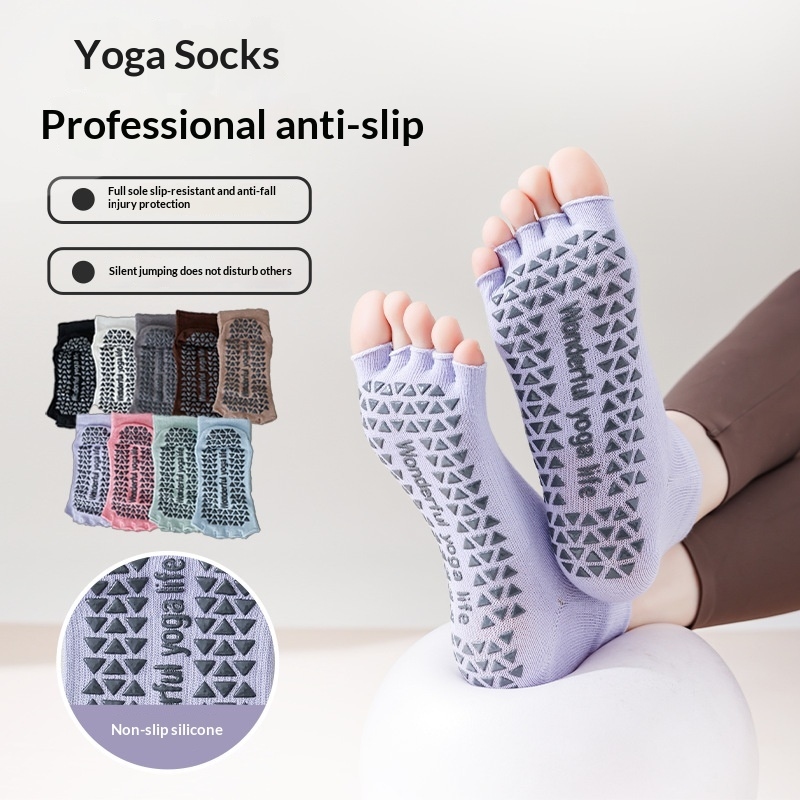 Non-Slip Yoga Pilates Socks fo - Pilates Yoga Youtube reseña y precio