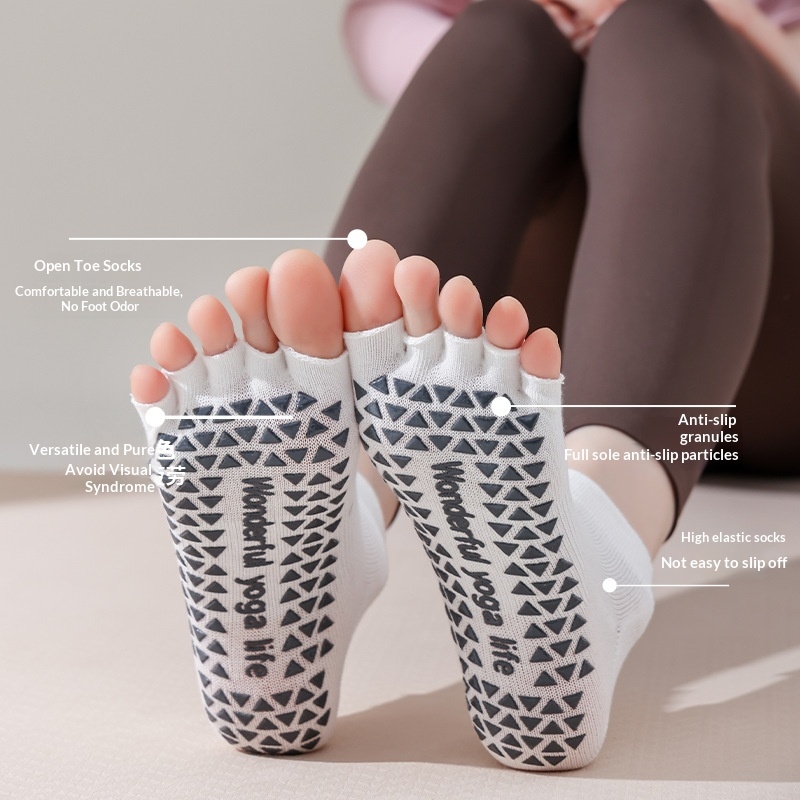 Non-Slip Yoga Pilates Socks fo - Pilates Yoga Youtube reseña y precio