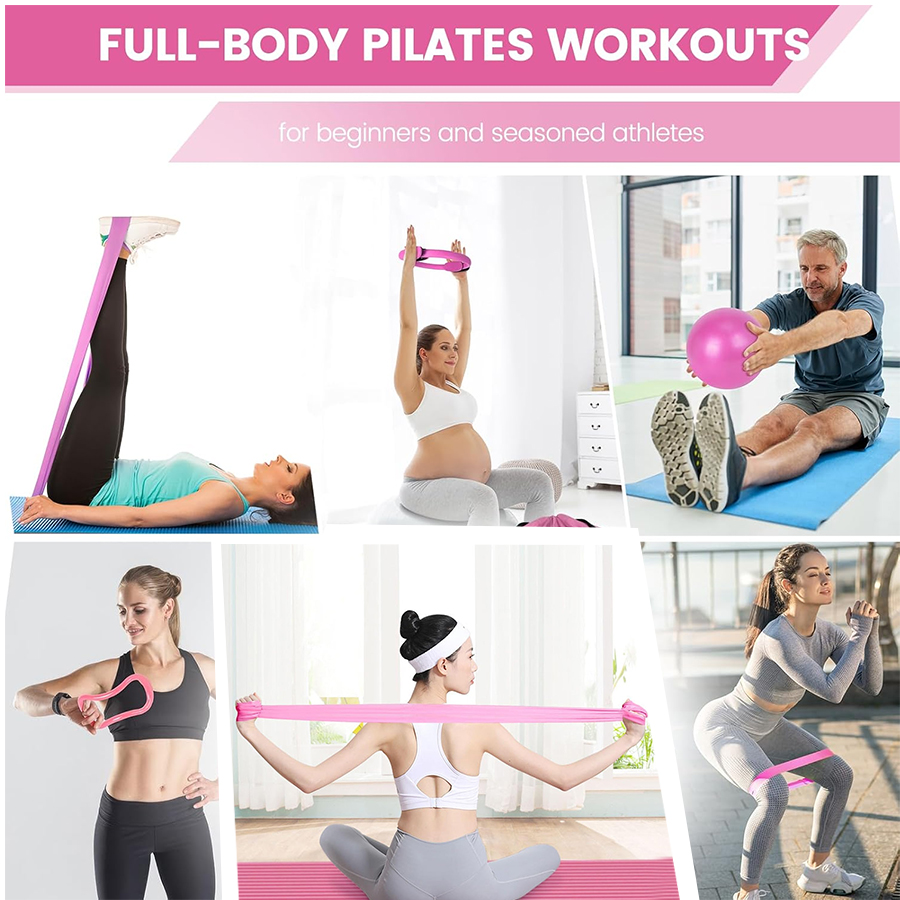 Customized LOGO 5-Piece Home G - Pilates Yoga Resistance Ring reseña y precio