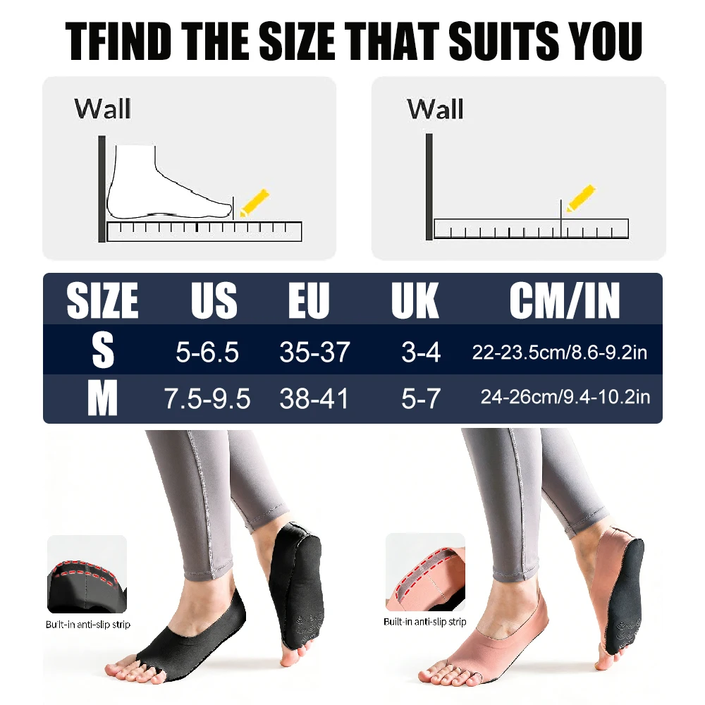 1Pair Toeless Yoga Socks for W - Pilates Yoga Ballet reseña y precio