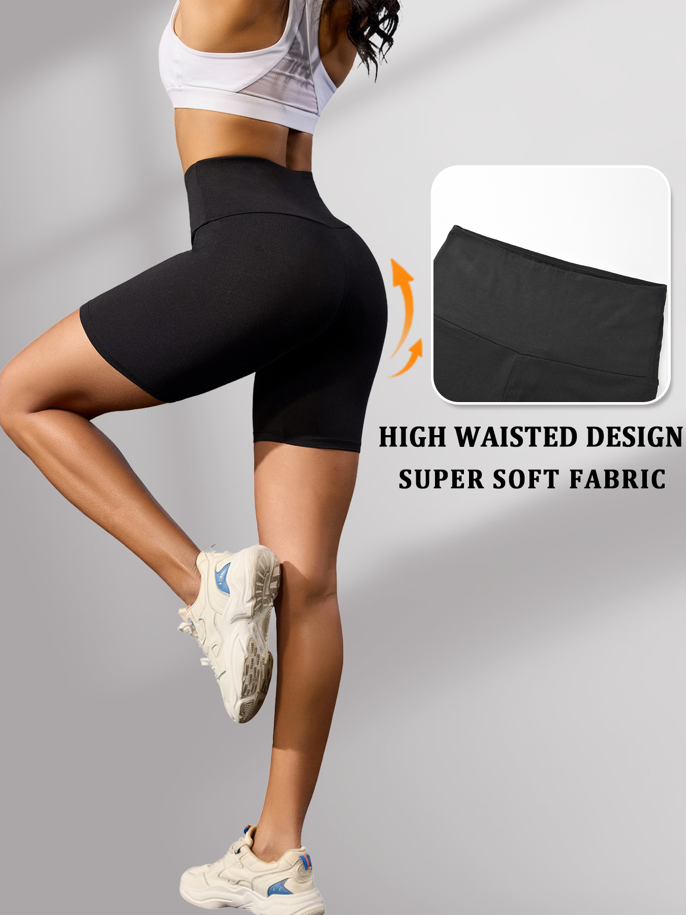 Plus Size Biker shorts for Wom - Pilates Yoga Outfit reseña y precio