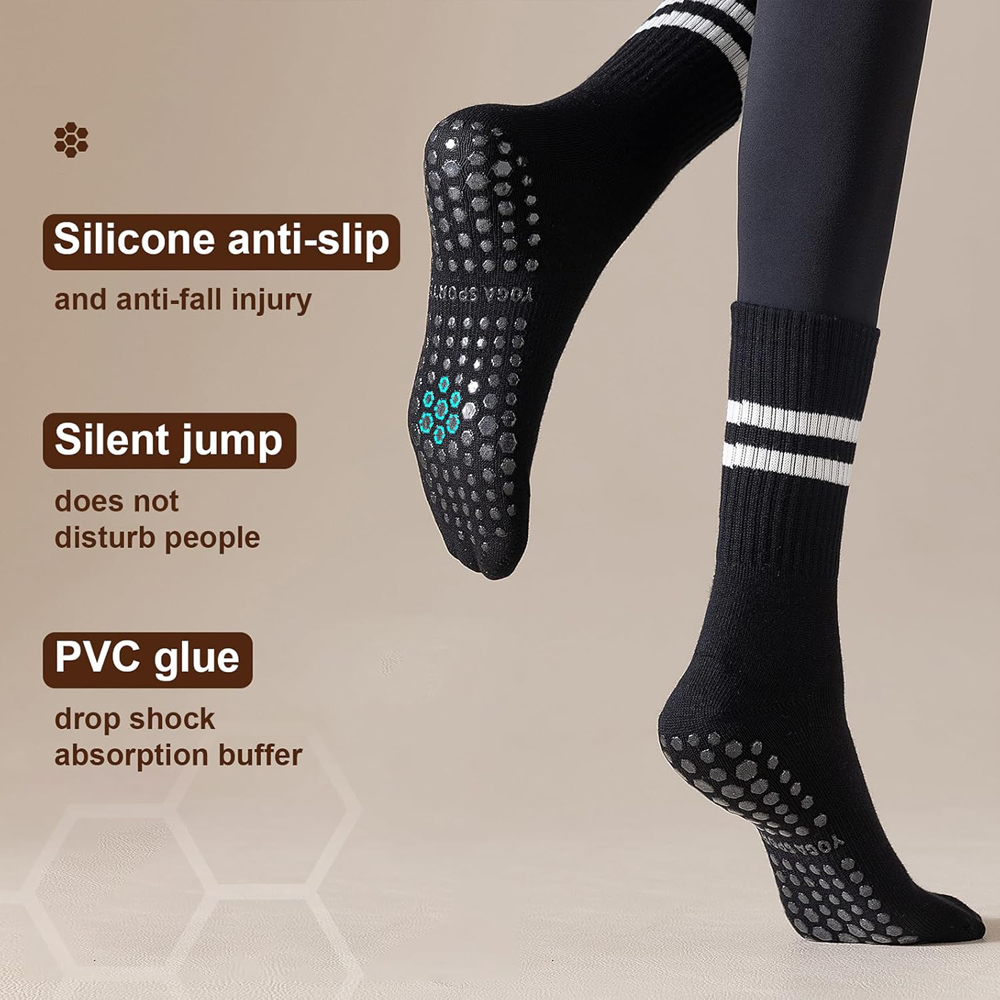 Yoga Pilates Socks with Grips  - Pilates Yoga Ballet reseña y precio