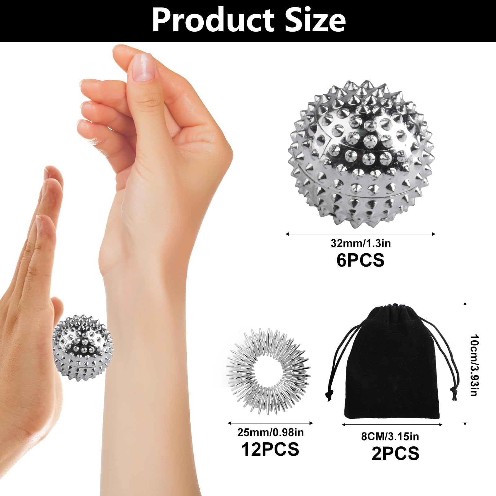 LiuHancsqd Massage Set: Magnet - Acupressure Ball Set reseña y precio