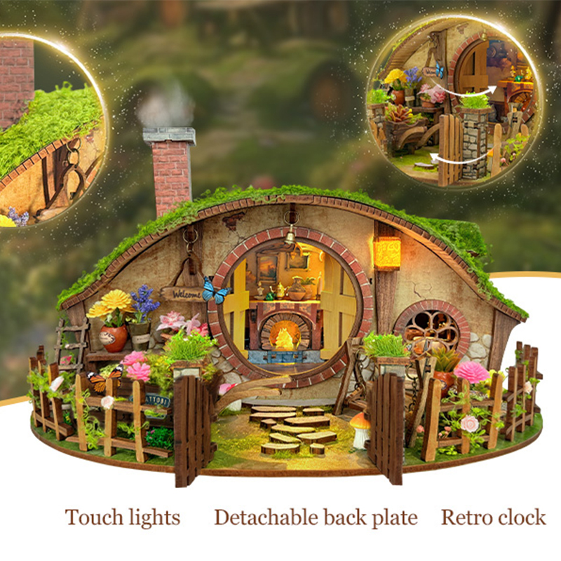 Wooden DIY Magic Ring Dollhous - Pilates Ring Magic reseña y precio