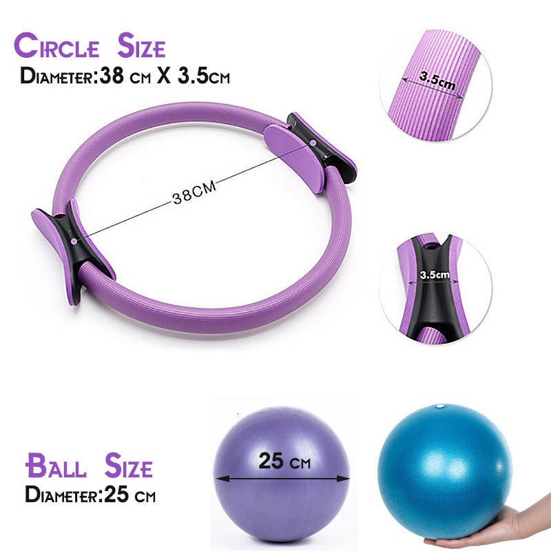 25cm Yoga Pilates Ring Set wit - Pilates Yoga Resistance Ring reseña y precio