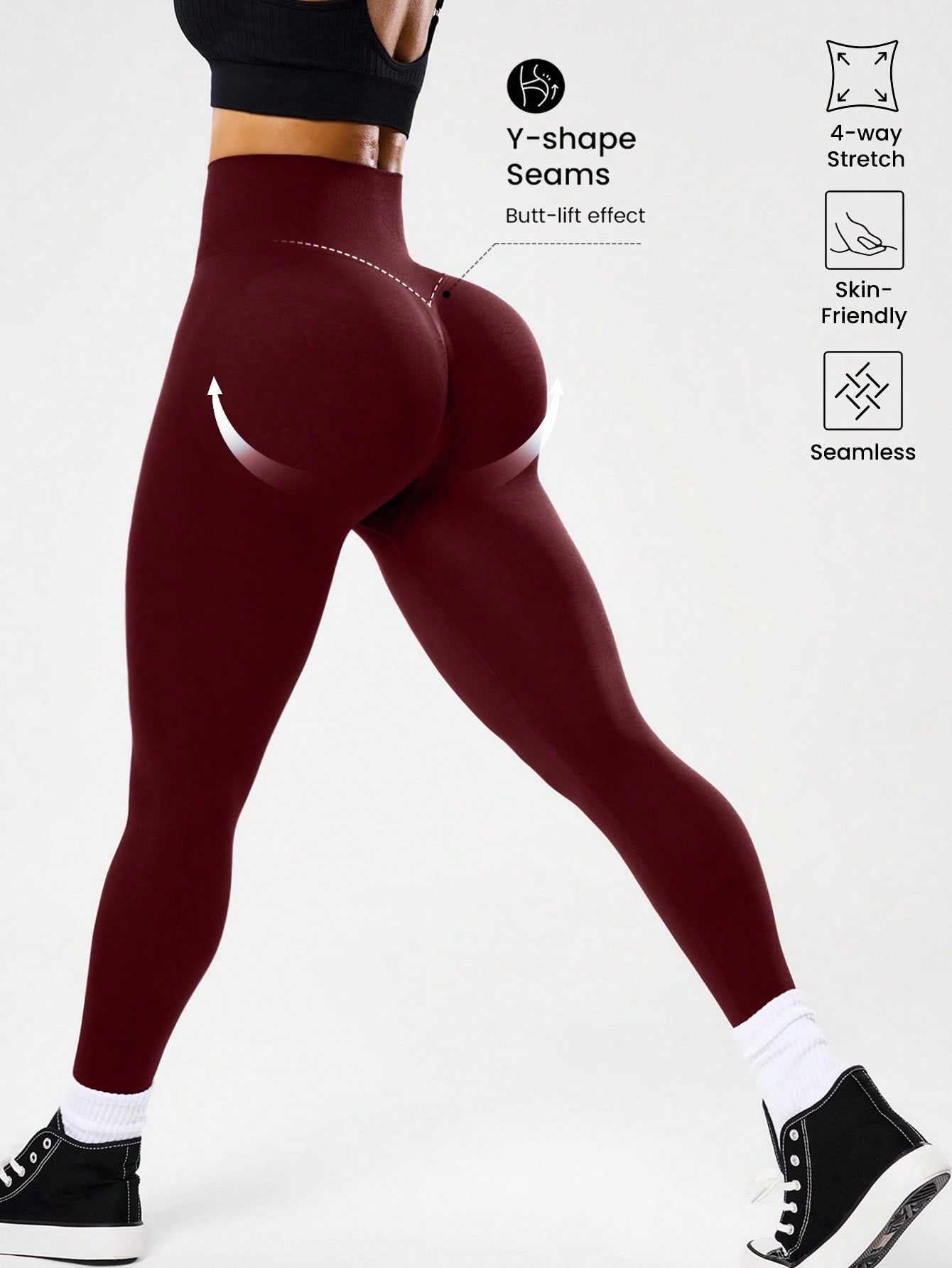 High-waisted seamless yoga leg - Pilates Yoga Outfit reseña y precio