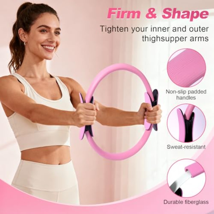 Pilates Kit 14 Pcs, Pilates Es - Pilates Yoga Resistance Ring reseña y precio
