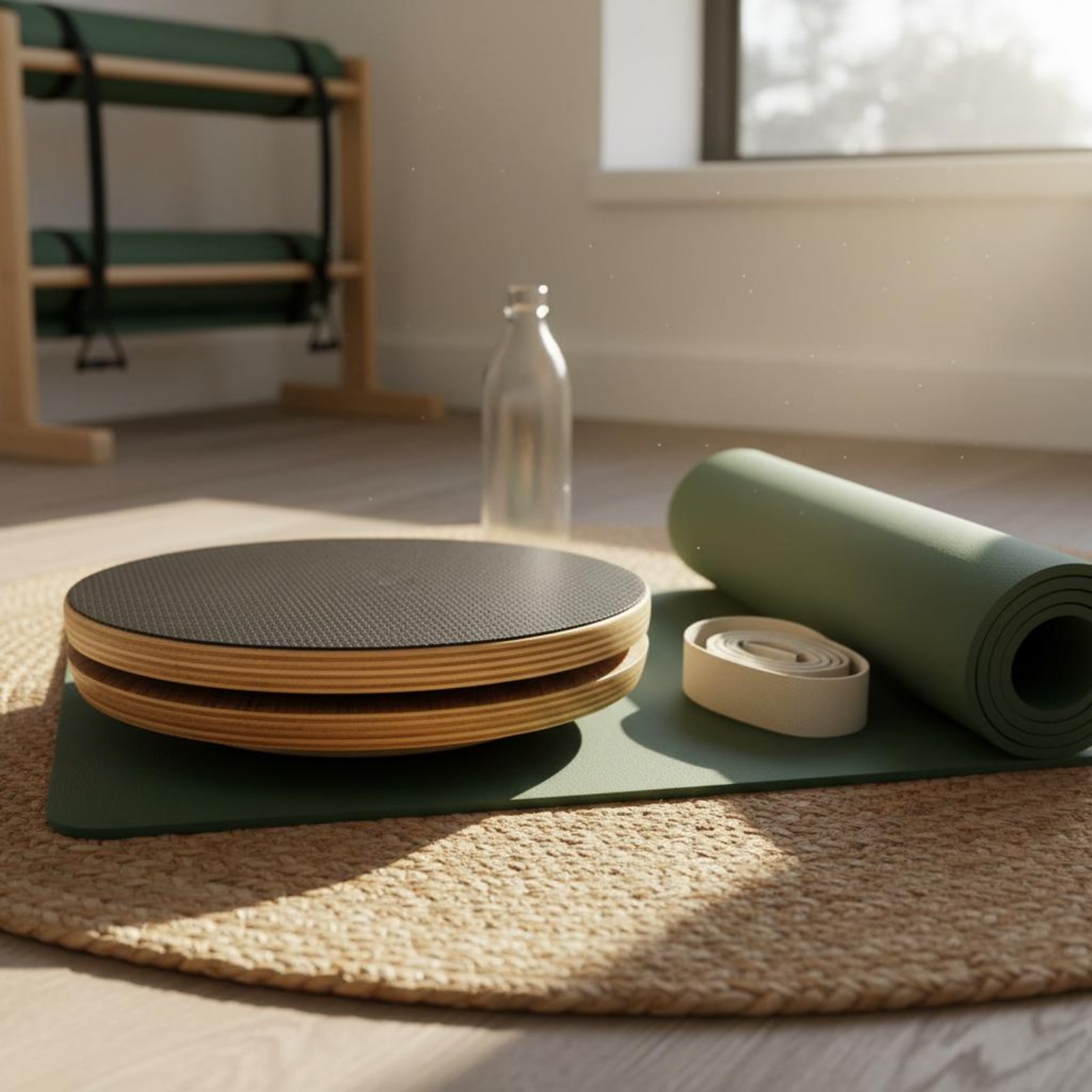 2 Pieces Wooden Pilates Disc S - Pilates & Yoga Elastic Band reseña y precio