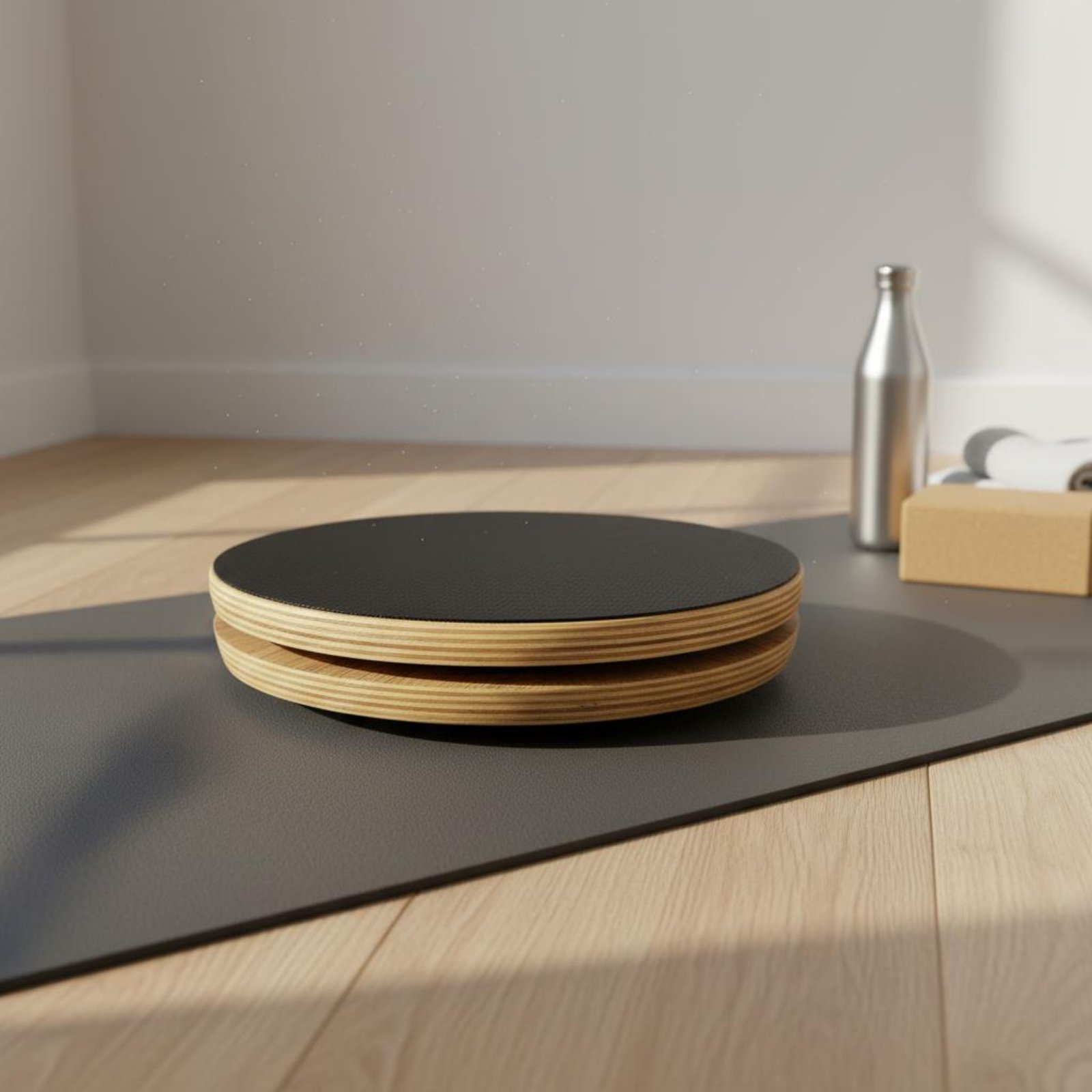 2 Pieces Wooden Pilates Disc S - Pilates & Yoga Elastic Band reseña y precio